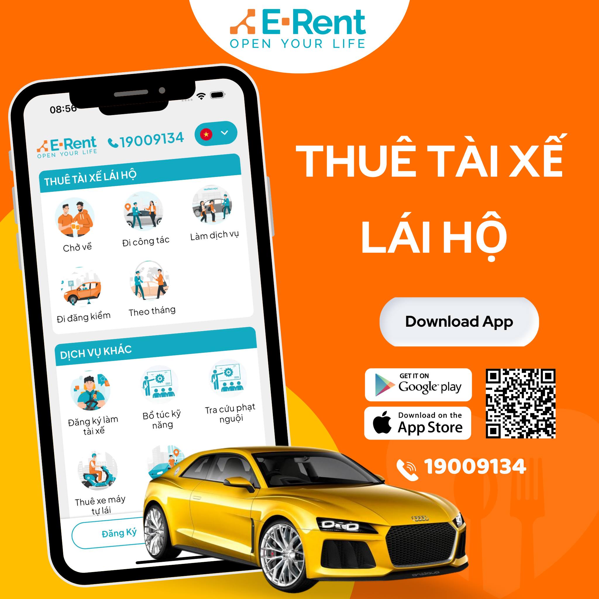 Dịch vụ cho thuê tài xế E- Rent: Mô hình mới của công nghệ và dịch vụ?